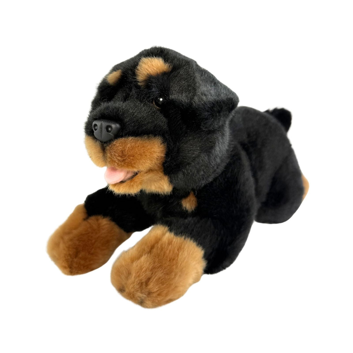 Bocchetta Kujo 28cm Floppy Rottweiler Puppy Plush Toy (Realistic Stuffed Animal Dog Gift)