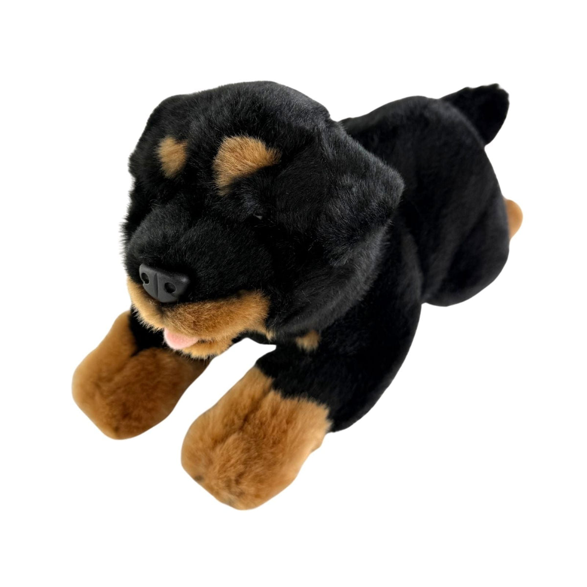 Bocchetta Kujo 28cm Floppy Rottweiler Puppy Plush Toy (Realistic Stuffed Animal Dog Gift)