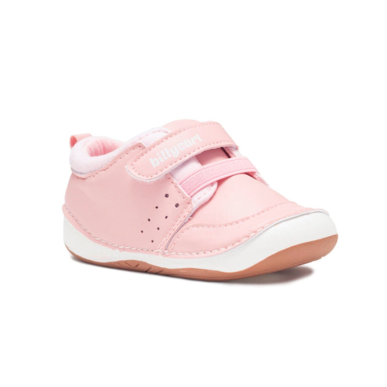 BILLYCART Barefoot Girls Wide-Fit First Walker Sneaker Shoes Ellie Sneakers in Pink