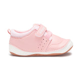 BILLYCART Barefoot Girls Wide-Fit First Walker Sneaker Shoes Ellie Sneakers in Pink
