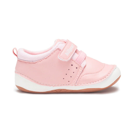 BILLYCART Barefoot Girls Wide-Fit First Walker Sneaker Shoes Ellie Sneakers in Pink