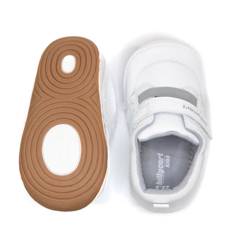 BILLYCART Brooklyn 2.0 Kids Wide-Fit Barefoot First Walker Sneakers - White (Shoes/Boots)