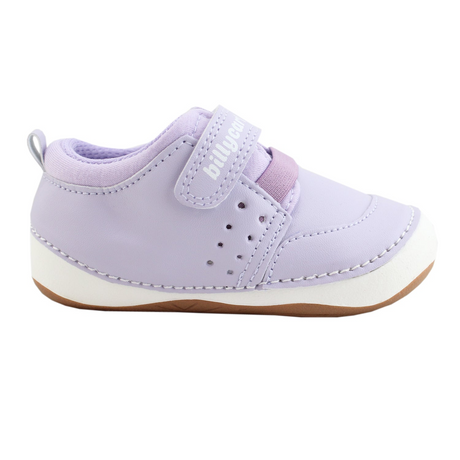 BILLYCART Barefoot Girls Wide-Fit First Walker Sneaker Shoes Sophie in Purple