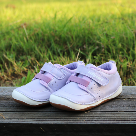 BILLYCART Barefoot Girls Wide-Fit First Walker Sneaker Shoes Sneakers Sophie in Purple