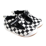 Billycart Racer Kids Wide-Fit First Walker Sandals - Black/White Checkered (Baby & Toddler Shoes)