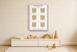 How Chess Pieces Move: A4 Matte Laminated Educational Poster Print - 210x297mm