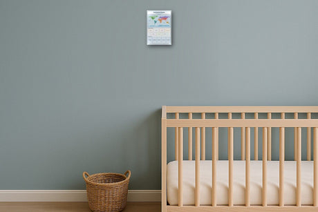 4-Pack World Geography Educational Posters Set - A4 Matte Laminated Prints (210x297mm)