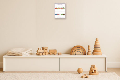 Counting 1 to 10: A4 Matte Laminated Educational Poster Print - 210x297mm