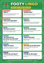 Footy Lingo: A4 Matte Laminated Educational Poster Print (AFL) - 210x297mm
