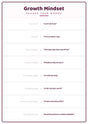 Growth Mindset: A4 Matte Laminated Educational Poster Print - 210x297mm