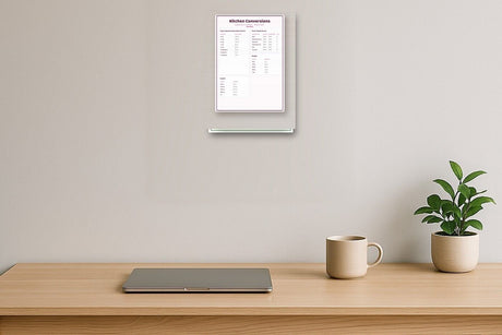 5-Pack Kitchen & Cooking Educational Posters Set - A4 Matte Laminated Prints (210x297mm)