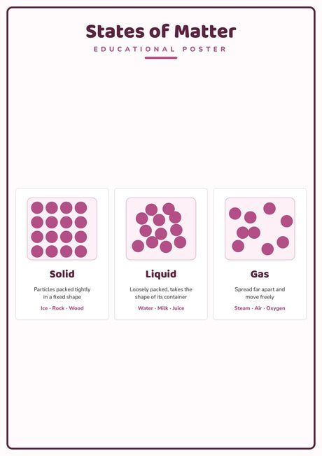 5-Pack Science Essentials Educational Posters Set - A4 Matte Laminated Prints (210x297mm)