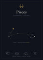 Pisces Zodiac Black