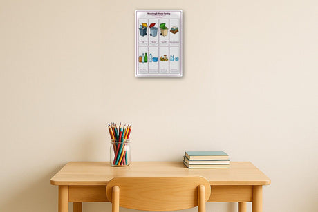 4-Pack Environment & Sustainability Educational Posters Set - A4 Matte Laminated Prints (210x297mm)