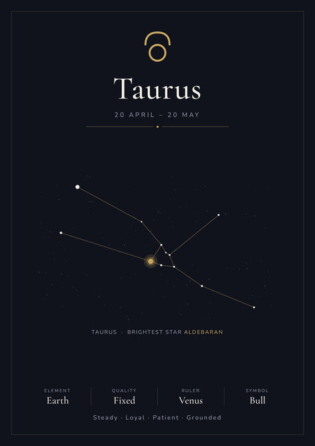 12-Pack Zodiac Constellations Educational Posters Set - Black A4 Matte Laminated Prints (210x297mm)