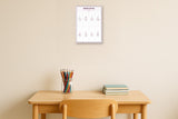 Ukulele Chords: A4 Matte Laminated Educational Poster Print - 210x297mm