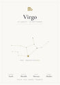 Virgo Zodiac White