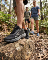 Sfida Lark Mens Trail Runners - Black/Grey/Orange (Trail Running/Hiking Shoes)