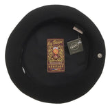 Laulhère Vrai Basque 100% Wool French Beret - Black (Made in France)