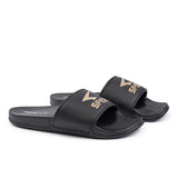 Sfida Laze Womens Slides - Black/Gold (Slip On Sandals)