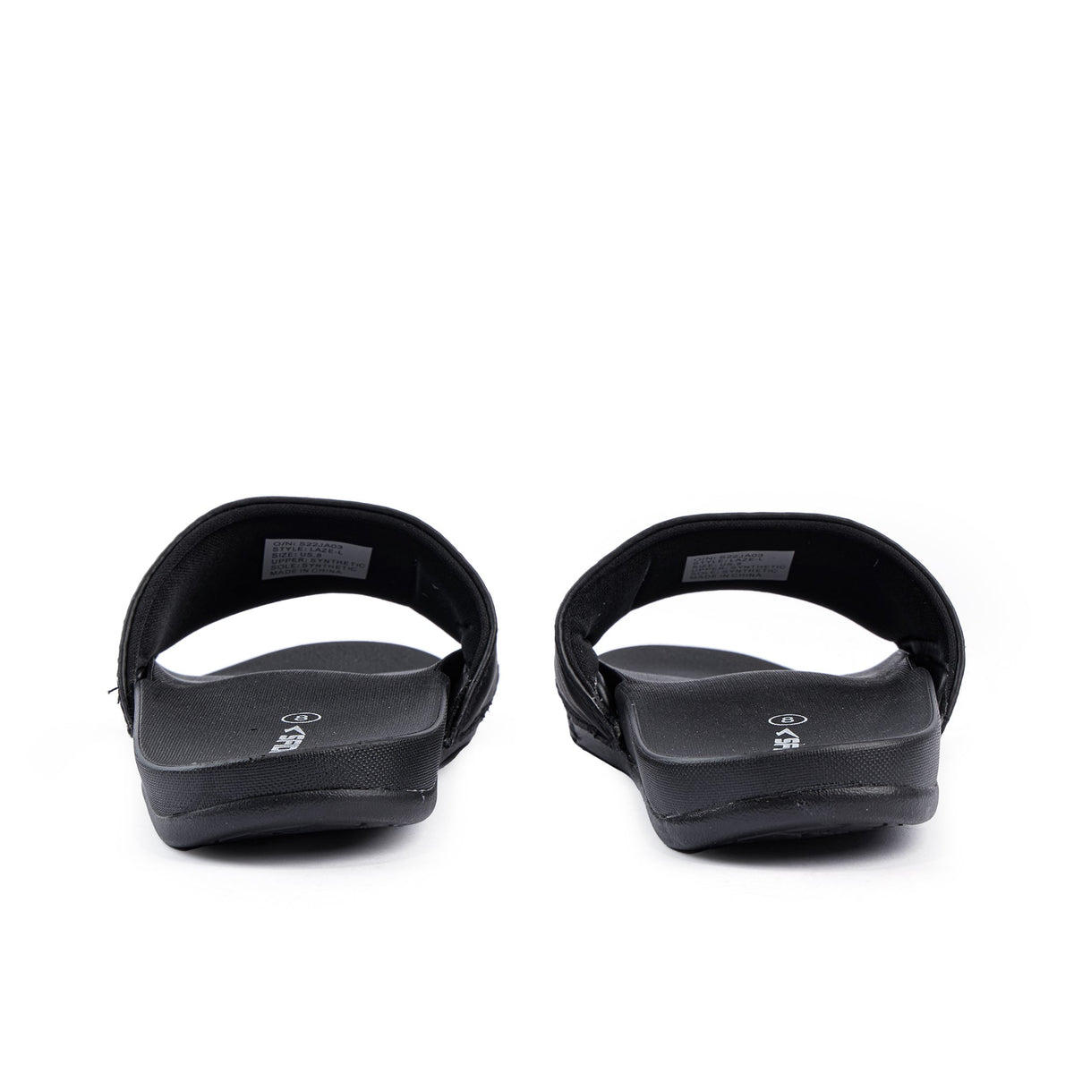 Sfida Laze Womens Slides - Black/Metallic Blush (Slip On Sandals)
