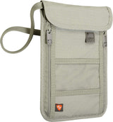 Lewis N. Clark RFID Blocking Travel Neck Wallet Stash Passport Security Pouch - Clay