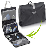 Lewis N. Clark Hanging Toiletry Bag Kit Case Travel Cosmetic Storage Organizer  - Black