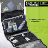 Lewis N. Clark Hanging Toiletry Bag Kit Case Travel Cosmetic Storage Organizer  - Black