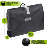 Lewis N. Clark Hanging Toiletry Bag Kit Case Travel Cosmetic Storage Organizer  - Black
