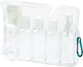 Lewis N. Clark TSA 3-1-1 Carry On Toiletry Bottles Set (Travel Liquids Kit)