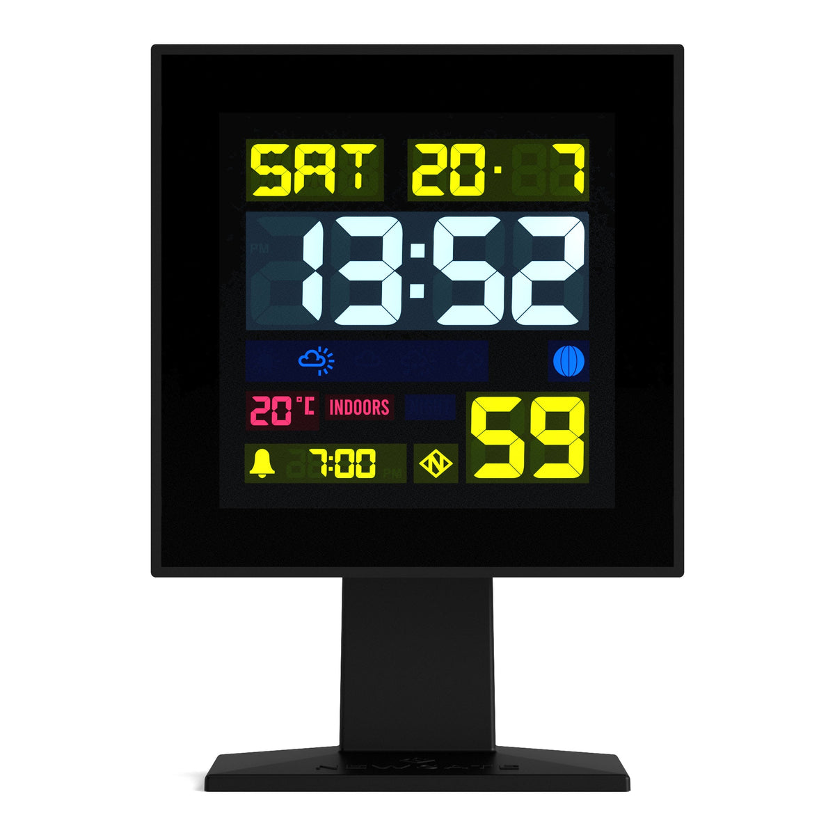 Monoluth Clock Newgate Monolith Lcd Alarm Clock Black – Boutique Retailer