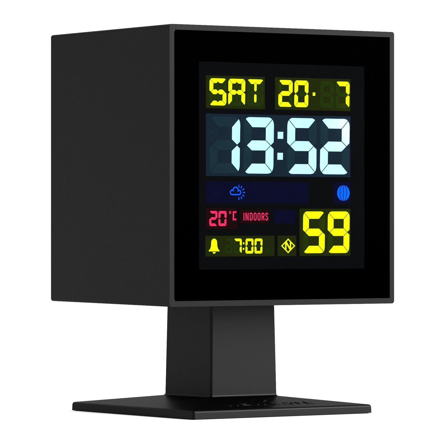 Monoluth Clock Newgate Monolith Lcd Alarm Clock Black – Boutique Retailer