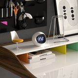 Newgate Centre Of The Earth LCD Alarm Clock - White