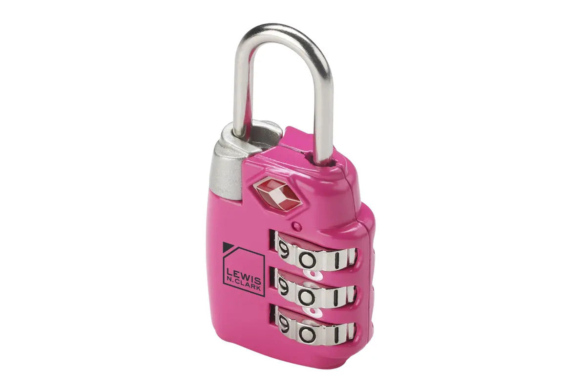 Lewis N. Clark TSA Approved Combination Lock - Pink (Travel Luggage ...