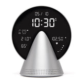 Lexon Conic Radio Alarm Clock - Alu Polish (With Fm & Built-In Bluetooth Speaker)