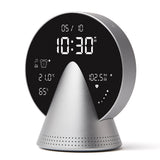 Lexon Conic Radio Alarm Clock - Alu Polish (With Fm & Built-In Bluetooth Speaker)