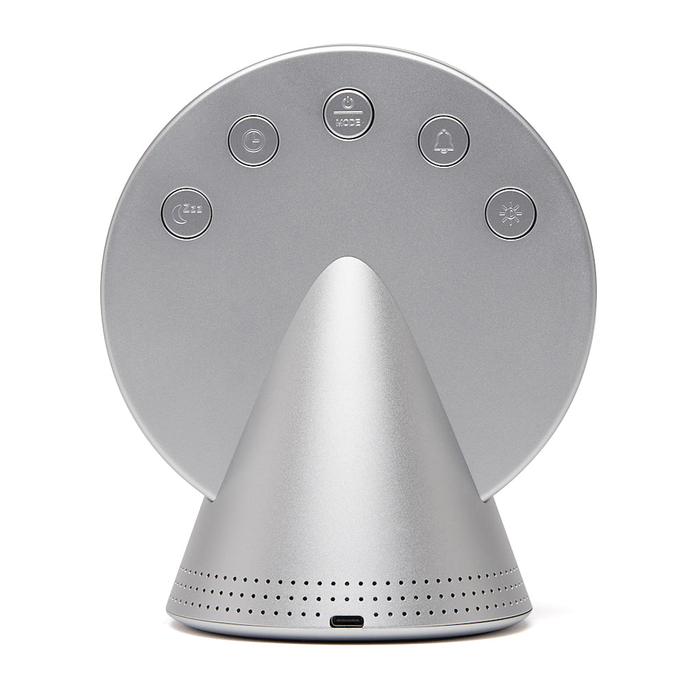 Lexon Conic Radio Alarm Clock - Alu Polish (With Fm & Built-In Bluetooth Speaker)