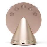 Lexon Conic Radio Alarm Clock - Gold (With Fm & Built-In Bluetooth Speaker)