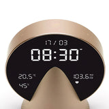 Lexon Conic Radio Alarm Clock - Gold (With Fm & Built-In Bluetooth Speaker)
