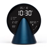Lexon Conic Radio Alarm Clock - Blue (With Fm & Built-In Bluetooth Speaker)