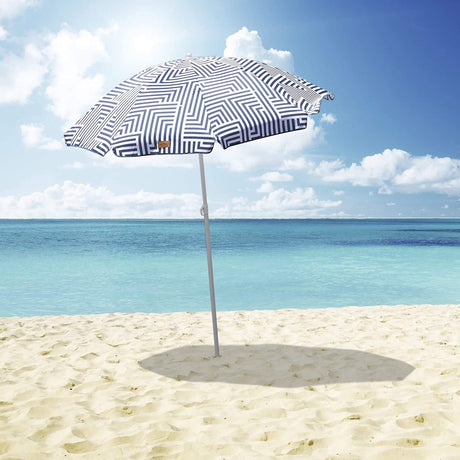 Outdoor Garden Beach Umbrella 1.8m Sun Shade w/Carry Bag Tilt Pool Sun Protection AU
