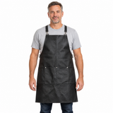 2x Buffalo Leather Apron - Black (Cooking/Chef/Hairdresser)