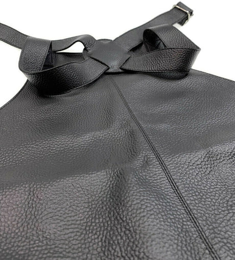Waterproof Buffalo Leather Apron - Black (Cooking/Chef/Hairdresser)
