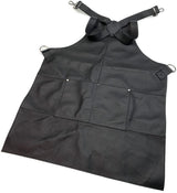 Waterproof Buffalo Leather Apron - Black (Cooking/Chef/Hairdresser)