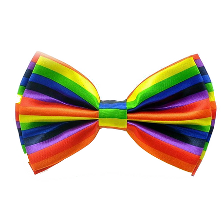 3pcs Rainbow Stripe Set - Tie + Scarf + Wristbands (Gay Pride/LGBT Party)