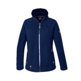 Womens Sherpa Fur Coral Fleece Zip-Up Winter Jacket in Denim (400gsm)