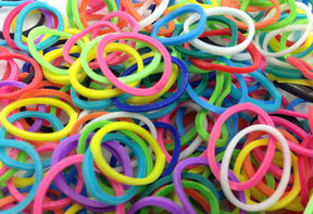 1200pcs Loom Bands Rubber Refill Kit - DIY Bracelet Making w/ 48 S-Clips and 4 Hooks - Rainbow