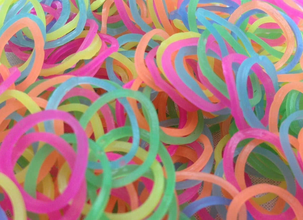 4800 LOOM BANDS Rubber Refill Kit DIY Magical Bracelet 192 S Clips 16 Hooks BULK - Rainbow