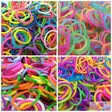4800pcs Rainbow Loom Bands Refill Kit Bulk Pack - Kids DIY Rubber Bracelet w/ 192 S-Clips & 16 Hooks