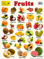 Large "Fruits" Educational Poster - 73x52cm Size - Portrait (Printed by Pumpkin Queen)